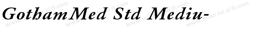 GothamMed Std Mediu字体转换